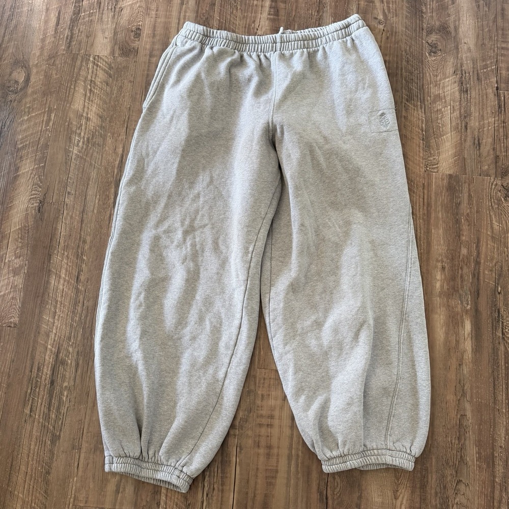 Free People Movement Sweatpants Gray Baggy Slouchy Comfy Cropped Flutter SZ M/L*